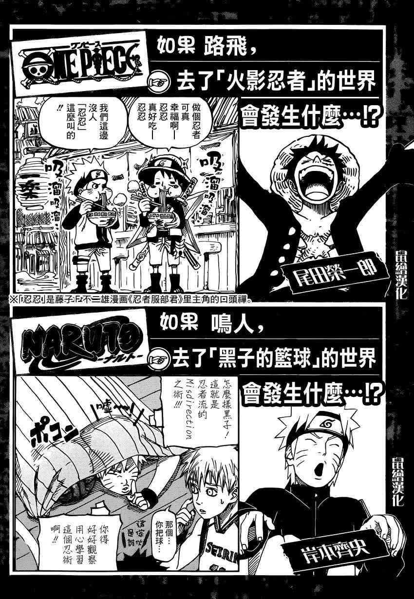 《海贼王》JUMP各作品反串 漫画小剧场第1页